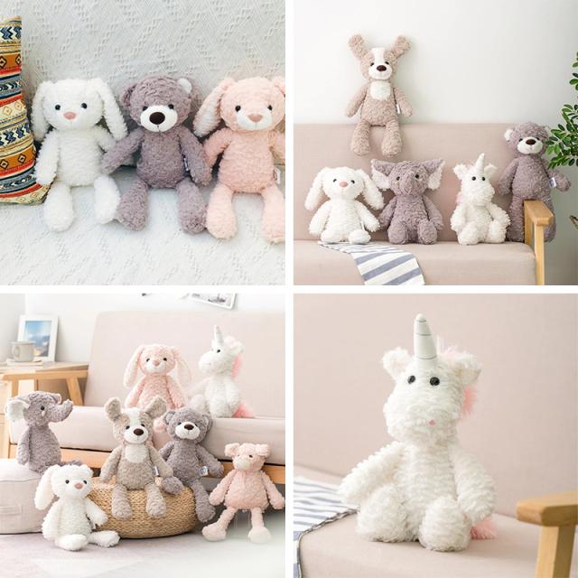 ユニコーンデザインのクマぬいぐるみ ナガノキャラクターズ ほわほわぬいぐるみ（ユニコーンと