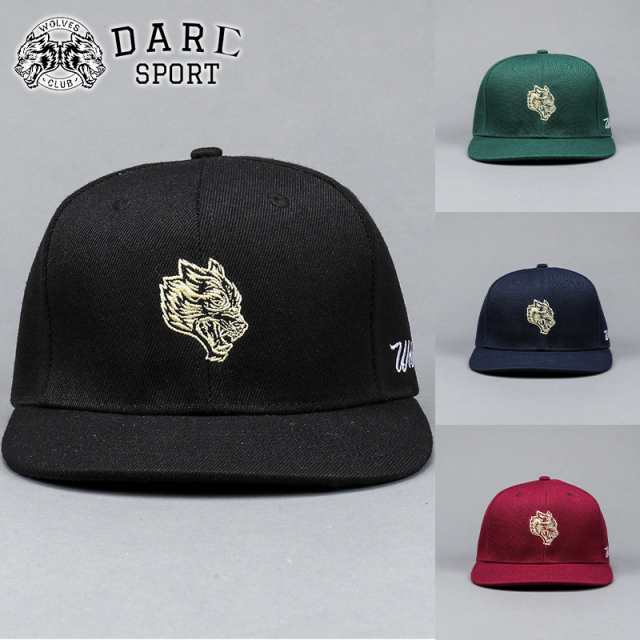 ダルクスポーツ DarcSport キャップ 帽子 WOLF HEAD FITTED CAP