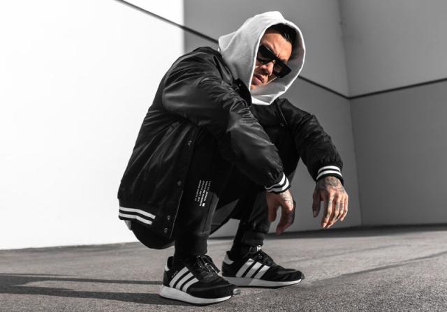 リブフィット LIVE FIT スタジャン VARSITY BOMBER ウィンドブレーカー ブラック ジャケット トップス メンズ 筋トレ ジム ウエア フィットネス スポーツ トレーニング 正規品[衣類]_8