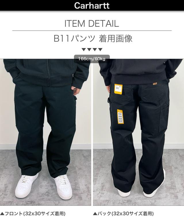 カーハート ペインターパンツ Carhartt B11 BN0011-M ワークパンツ ブラック ブラウン ロゴ ワークウェア USサイズ Loose Fit 作業着 メンズ レディース 正規品[衣類] ユ00555_3