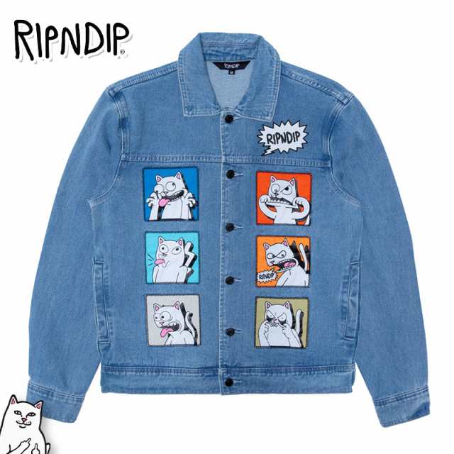 リップンディップ RIPNDIP デニムジャケット Frustration Denim Jacket