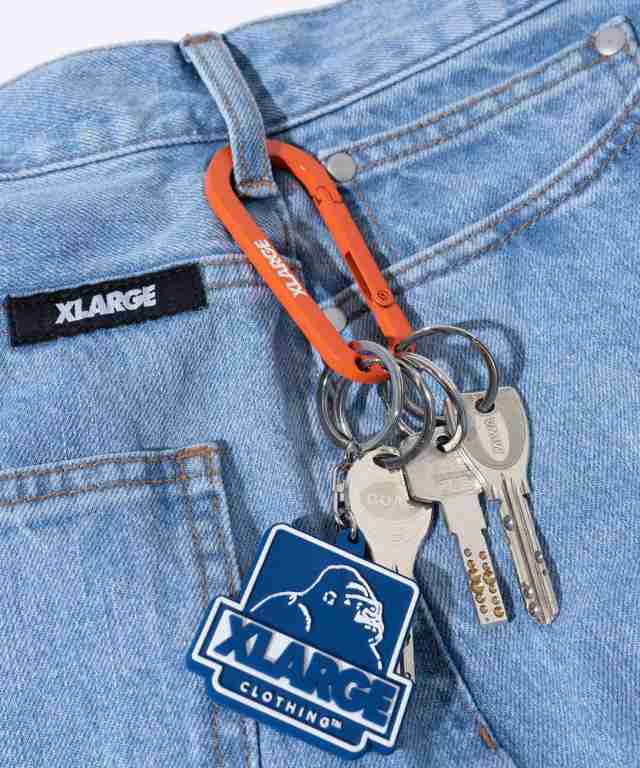 XLARGE カラビナ トエクストララージ STANDARD LOGO KEYRING CARABINER