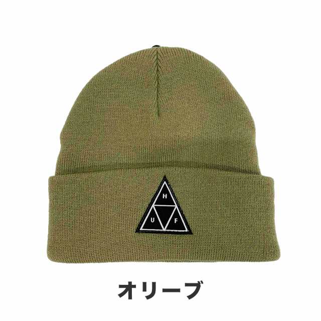 ハフ ニット帽 HUF ビーニー ESSENTIALS TT BEANIE ブラック グレー