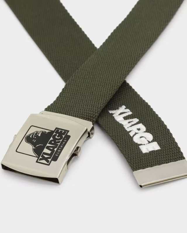 XLARGE ガチャベルト エクストララージ 91 Web Belt ブラック オリーブ ウェブベルト アクセサリー ロゴ ストリート メンズ  レディース ｜au PAY マーケット