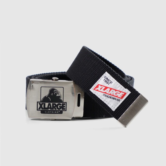 XLARGE ガチャベルト エクストララージ 91 Web Belt ブラック オリーブ ウェブベルト アクセサリー ロゴ ストリート メンズ  レディース ｜au PAY マーケット