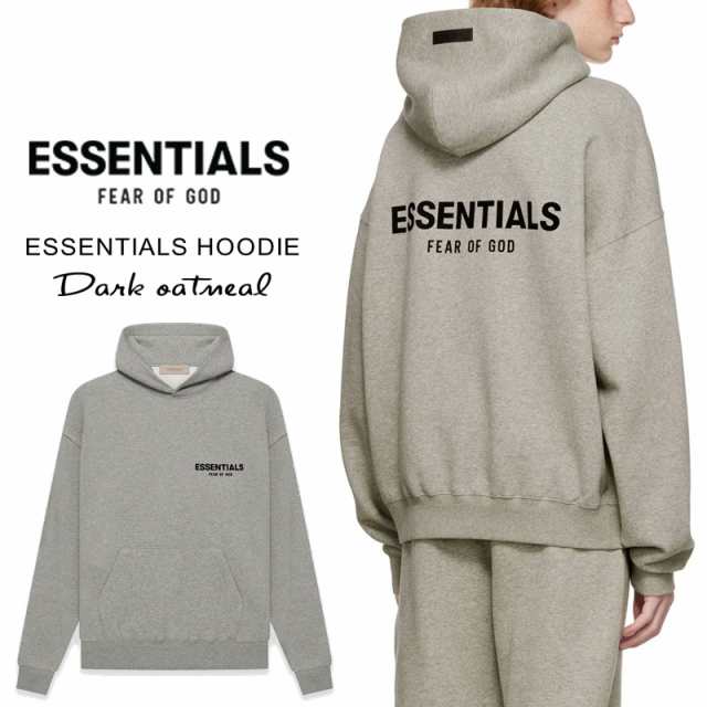 フォグ Essentials Hoodie Dark Oatmeal ロゴプルオーバーパーカー