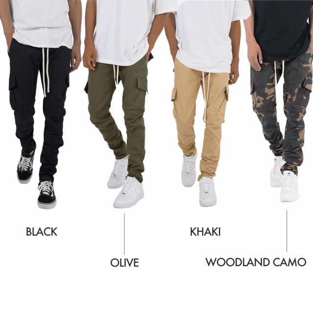 MNML ミニマル カーゴパンツ ブラック CARGO DRAWCORD II PANTS スリム