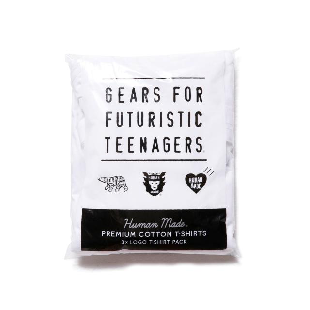 HUMAN MADE Tシャツ 1枚 旧ロゴ ヒューマンメイド PACK T-SHIRT パック