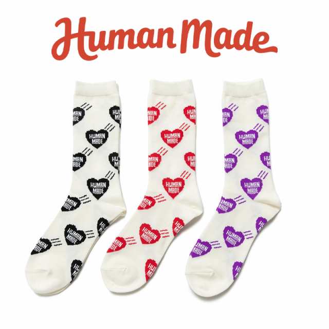 HUMAN MADE 靴下 ヒューマンメイド HEART PATTERN SOCKS ハイソックス