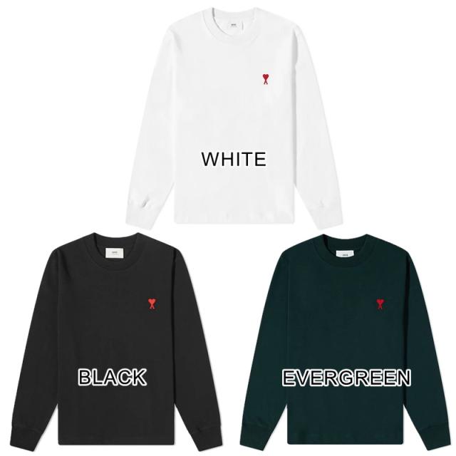 AMI Paris アミ パリス 長袖 ロンT AMI DE COEUR LONG SLEEVE Tシャツ AMI ALEXANDRE メンズ レディース SMALL A HEART ユニセックス 正規品[衣類]_1