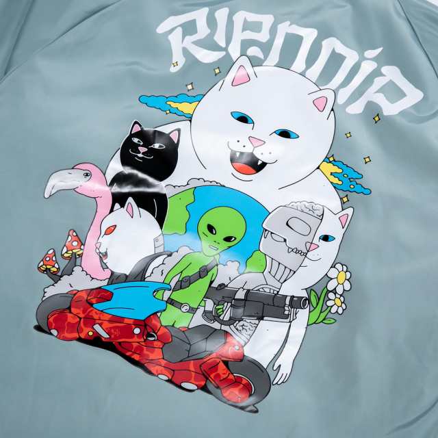 リップンディップ コーチジャケット RIPNDIP Runaway Coaches Jacket ブルー ナイロンジャケット トップス アウター  スケーター ストリー｜au PAY マーケット