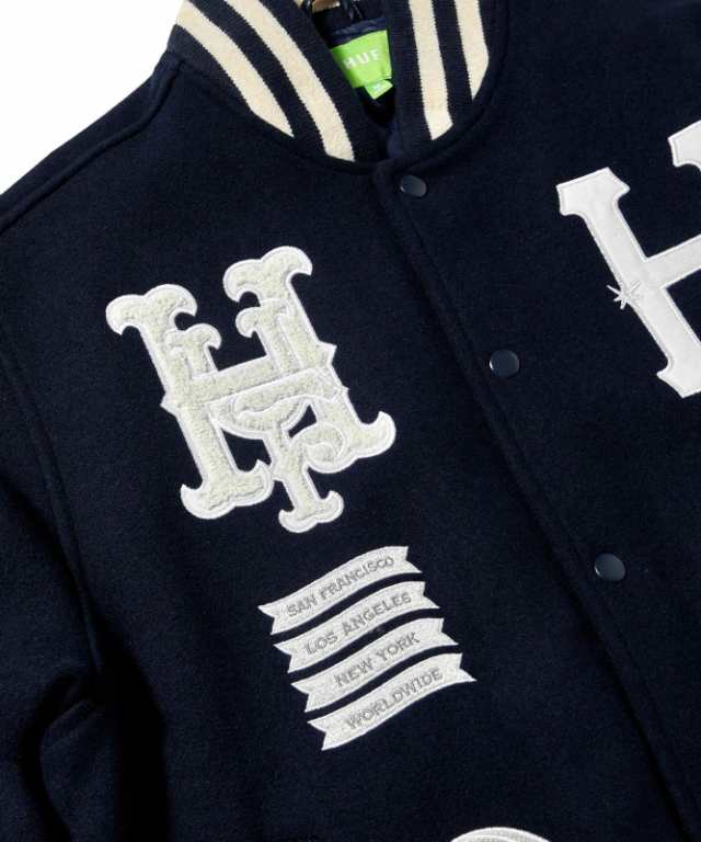 HUF 20 YEAR CLASSIC H VARSITY JACKET スタジ-