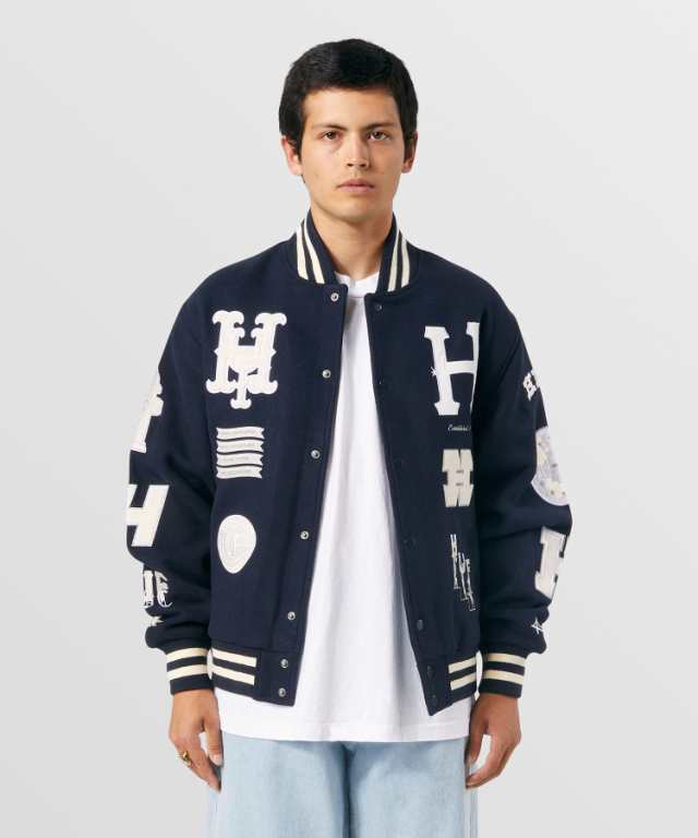 ハフ スタジャン HUF ジャケット 20 YEAR CLASSIC H VARSITY JACKET