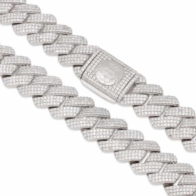 KINGICE 18mm ダイヤモンドカット マイアミキューバンチェーン