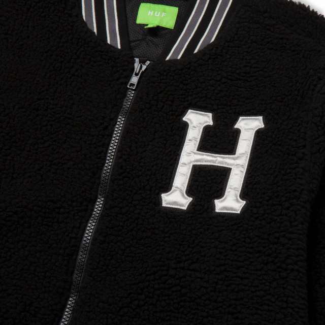 ハフ スタジャン HUF ジャケット SHERPA VARSITY JACKET もこもこ