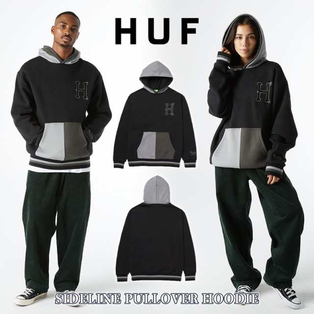 ハフ パーカー HUF プルオーバー スウェット SIDELINE PULLOVER HOODIE