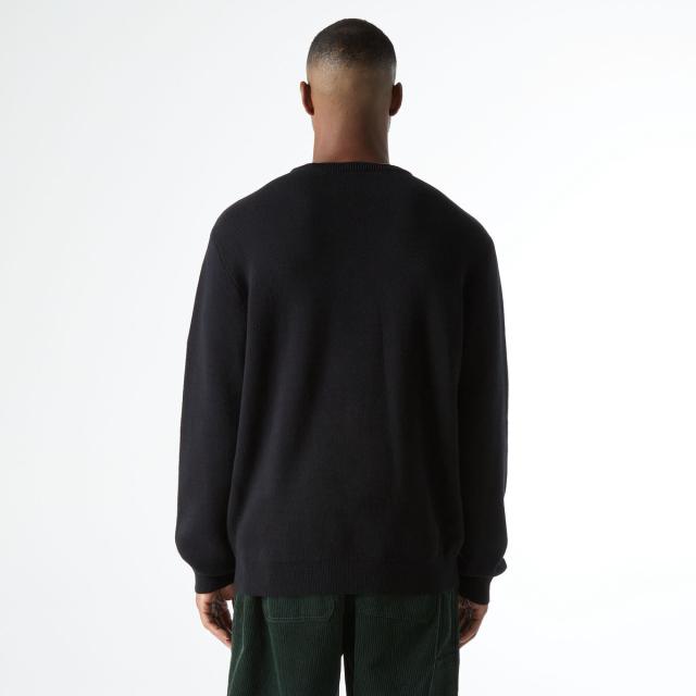 ハフ スウェット HUF ニット STILL LIFE CREWNECK SWEATER ブラック 柄 長袖 トップス スケーター ストリート系 スケートボード 人気 メンズ 正規品 [衣類] ハフ スウェット HUF ニット STILL LIFE CREWNECK SWEATER ブラック 柄