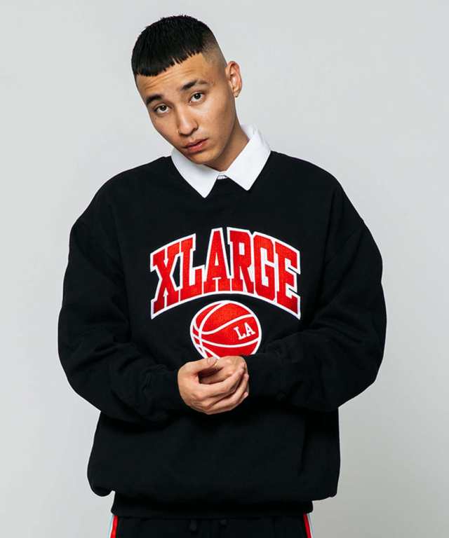 XLARGE スウェット エクストララージ COLLEGE LOGO CREWNECK SWEAT