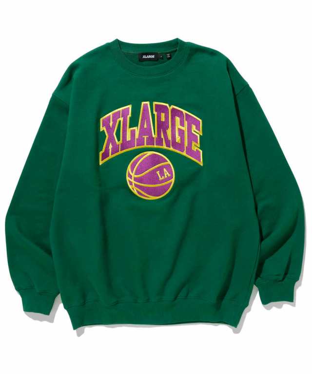 XLARGE スウェット エクストララージ COLLEGE LOGO CREWNECK SWEAT