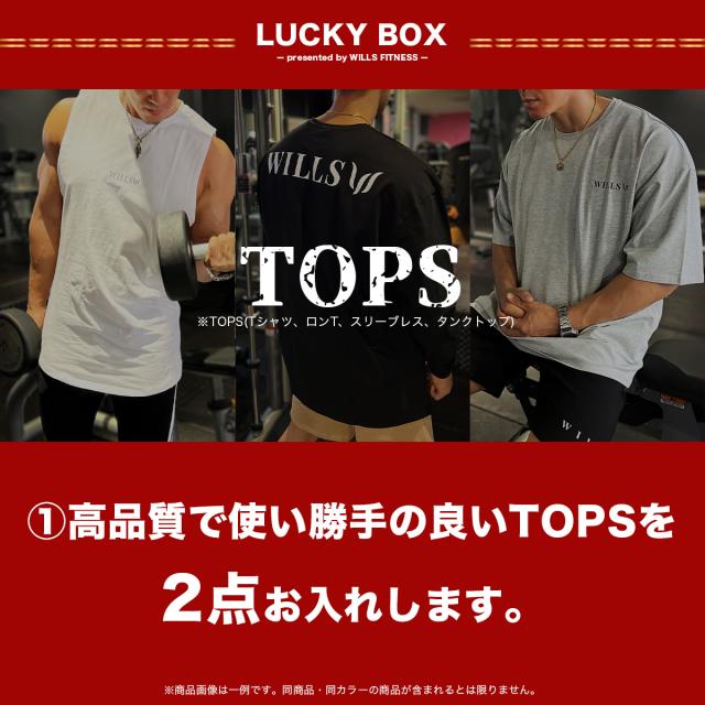 ラッキーボックス 福袋 メンズ 総額17000円以上 詰め合わせ ジョガーパンツ Tシャツ タンクトップ キャップ ネックレス WILLS FITNESS ウィルズ フィットネス 8点セット 半袖 五分丈 オーバーサイズ トレーニング パンツ ストレッチ 筋トレ ジム スポーツウェア ラッキーボックス 福袋 メンズ 総額17000円以上 詰め合わせ ジョガー