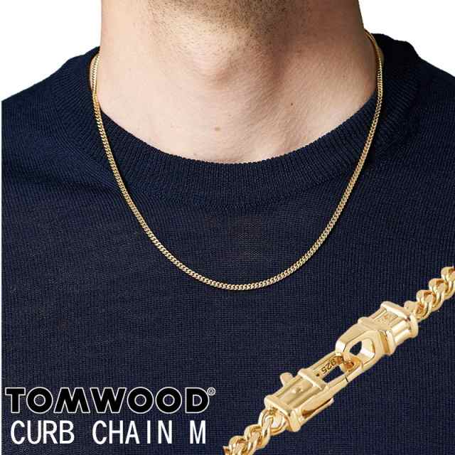【新品】Tom Wood トムウッド ゴールドネックレス Curb ChainM