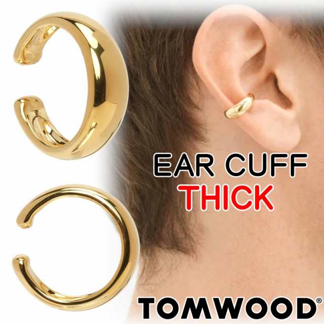 TOM WOOD Ear Cuff Thick Gold 9K | www.carmenundmelanie.at