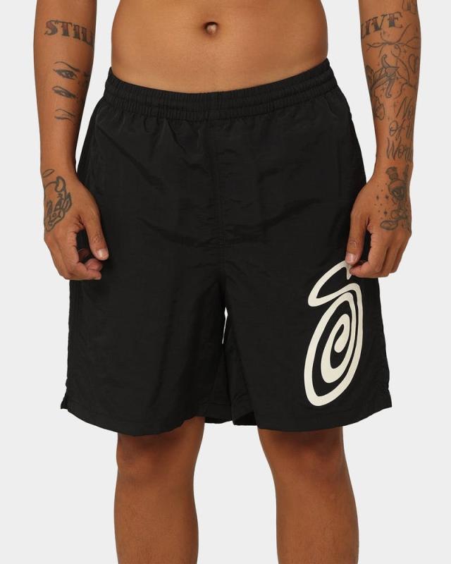 Stussy ハーフパンツ ステューシー 水着 ショーツ Curly S Watershorts メンズ ロゴ 海外限定 ユニセックス 正規品 [衣類] ユ00582 Stussy ハーフパンツ ステューシー 水着 ショーツ Curly S Watershorts