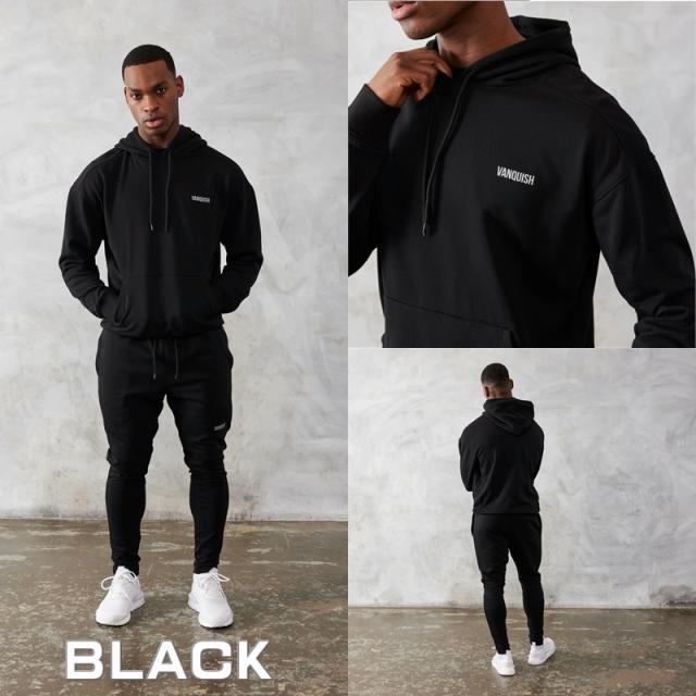 ヴァンキッシュ フィットネス VANQUISH パーカー オーバーサイズ プルオーバー フーディー ESSENTIAL シリーズ OVERSIZED PULLOVER HOODIEトップス メンズ 筋トレ ジム ウエア スポーツ 正規品[衣類] ユ00572_1