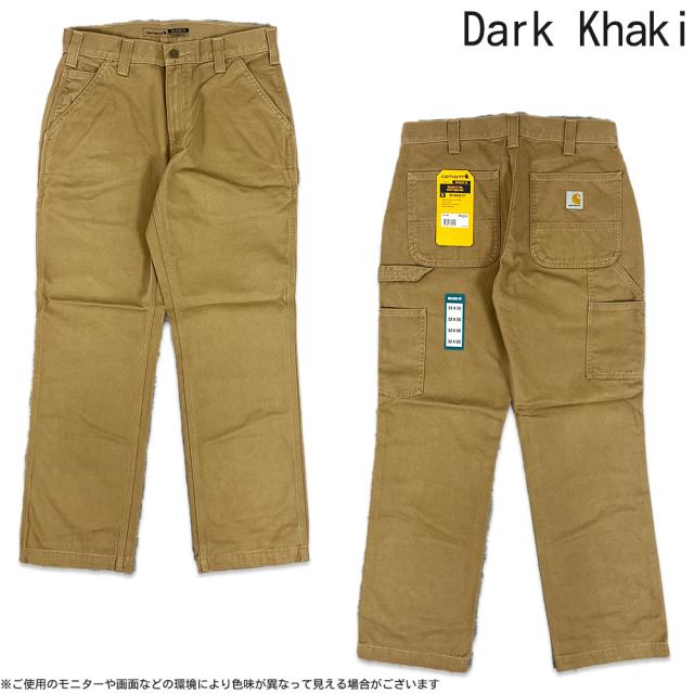 カーハート ペインターパンツ Carhartt B324 ワークパンツ ブラック カーキ ロゴ ワークウェア USサイズ リラックスフィット 作業着 メンズ レディース 正規品 [衣類] ユ00555_2