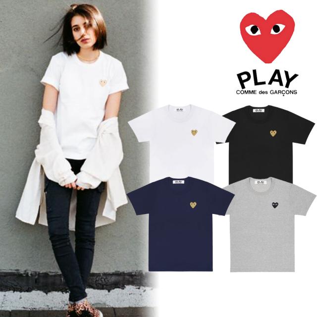コムデギャルソン Tシャツ 半袖 レディース COMME des GARCONS ハートロゴ カットソー プレイ 正規品 [衣類] ユ00582