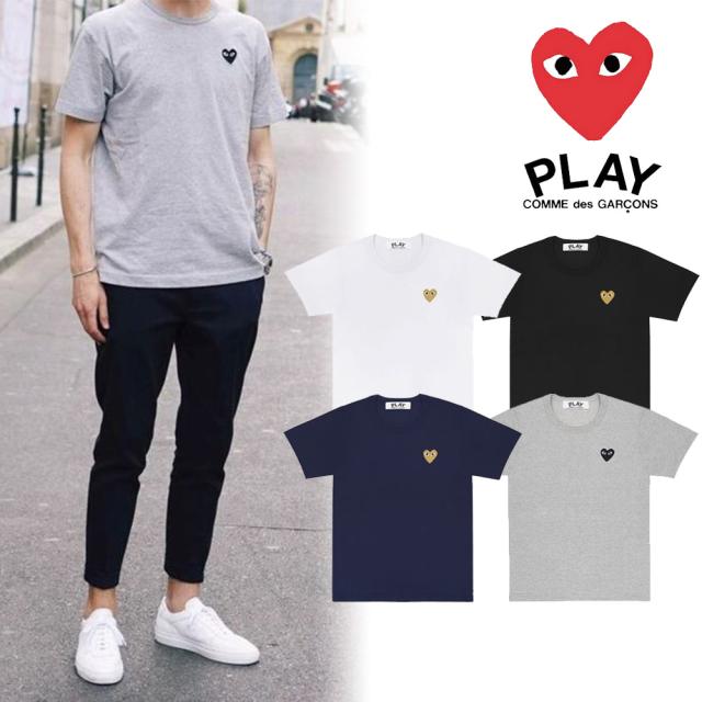コムデギャルソン Tシャツ 半袖 メンズ レディース ユニセックス 男女兼用 COMME des GARCONS ハートロゴ カットソー プレイ 正規品 [衣類] ユ00582