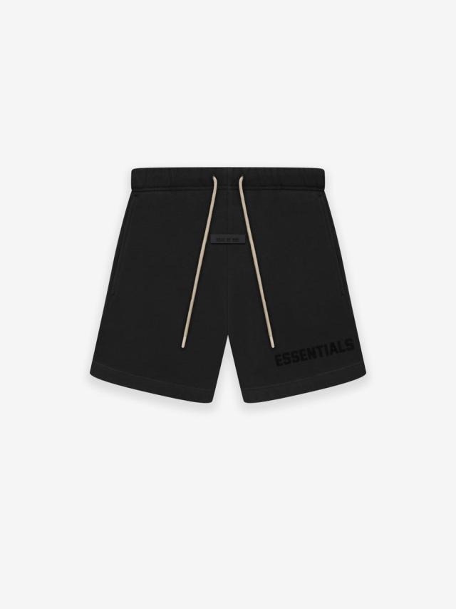 FOG ESSENTIALS ブラック ボンディングロゴショートパンツ エッセンシャルズ ハーフパンツ FOG ESSENTIALS ボンディング