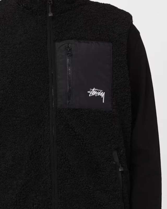 Stussy ステューシー ベスト リバーシブル Reversible Stock Sherpa