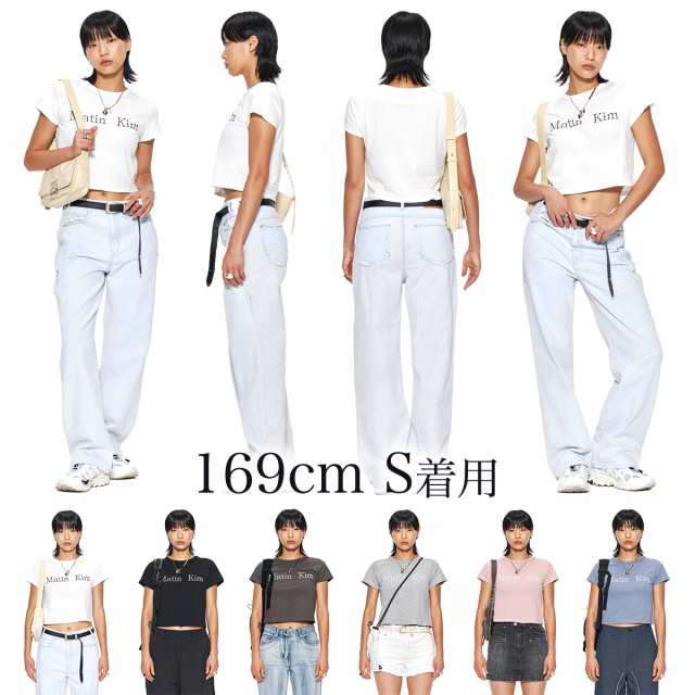 正規品 Matin Kim Tシャツ マーティンキム LOGO CROP TOP ロゴ 半袖 ...