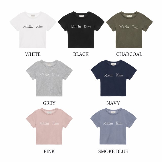 正規品 Matin Kim Tシャツ マーティンキム LOGO CROP TOP ロゴ 半袖