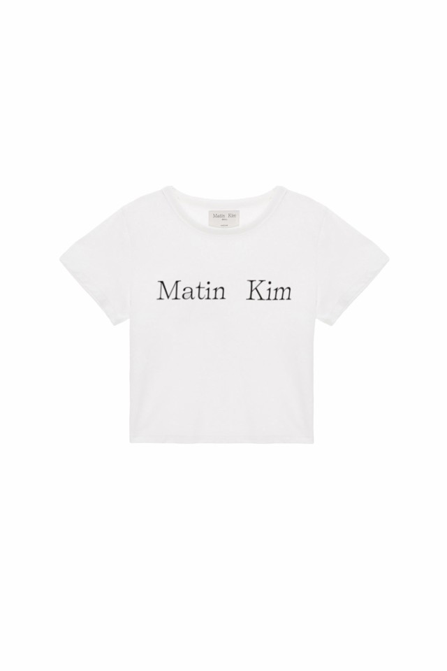 正規品 Matin Kim Tシャツ マーティンキム LOGO CROP TOP ロゴ 半袖