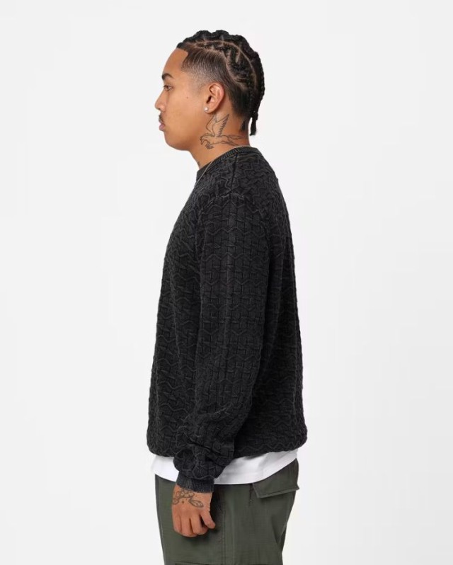 Stussy スウェット ステューシー ニット クルーネック Strand Knit ...