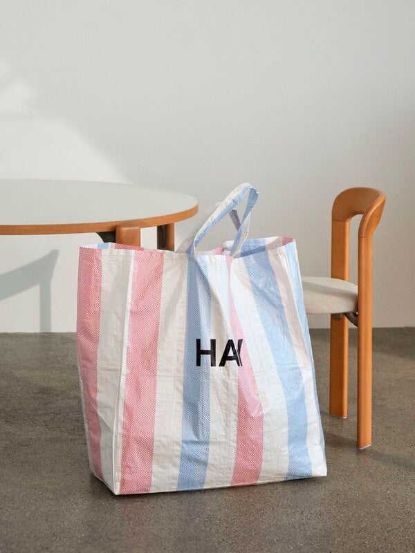 【TED BAKER】HAYLLEE ストライプキャンバス ラージトートバッグ Bags & Purses | HAYLLEE Striped Canvas Large Icon Bag