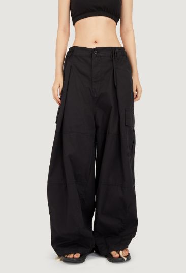 ラウコハウス パンツ Raucohouse Mid section balloon cargo pants カーゴパンツ オーバーサイズ ユニセックス 韓国 K-POP グランジファッション メンズ レディース 正規品 [衣類]の通販は