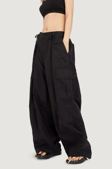 ラウコハウス パンツ Raucohouse Mid section balloon cargo pants カーゴパンツ オーバーサイズ ユニセックス 韓国 K-POP グランジファッション メンズ レディース 正規品 [衣類]の通販は