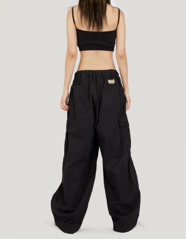 ラウコハウス パンツ Raucohouse Mid section balloon cargo pants カーゴパンツ オーバーサイズ ユニセックス 韓国 K-POP グランジファッション メンズ レディース 正規品 [衣類]の通販は