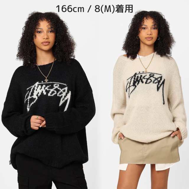 Stussy ロゴニット ステューシー クルーネックトレーナー Women's