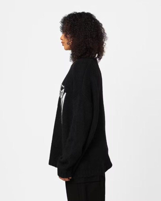 Stussy ロゴニット ステューシー クルーネックトレーナー Women's