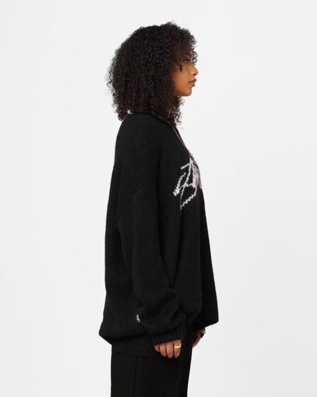 Stussy ロゴニット ステューシー クルーネックトレーナー Women's