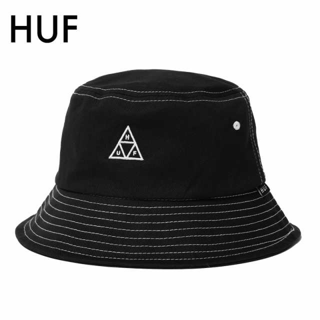 ハフ バケットハット HUF SET TT BUCKET HAT 帽子 ブラック ホワイト