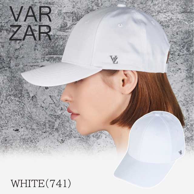 バザール キャップ VARZAR Stud Over Fit Ball Cap White ロゴ 帽子