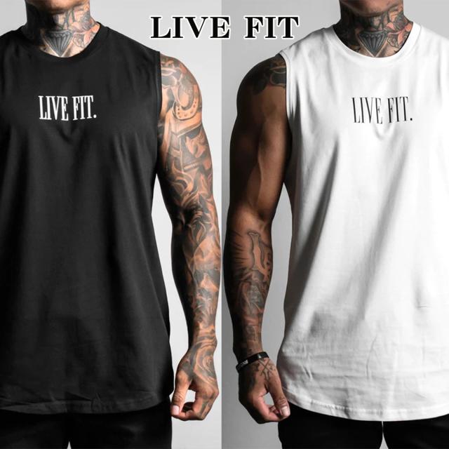 リブフィット タンクトップ OFFSET MUSCLE TANK トップス メンズ 筋トレ ジム ウエア フィットネス スポーツ トレーニング 正規品[衣類] ユ00582