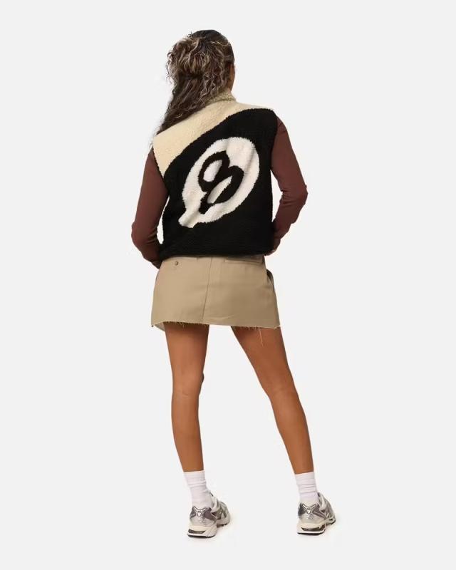 Stussy ステューシー リバーシブル ジャケット 8ボール Women’s 8 Ball Reversible Cropped Vest ボア フリース アウター レディース 正規品 ST1M0271[衣類] ユ00572_11