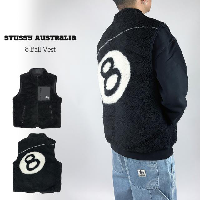 Stussy Australia ベスト ステューシー オーストラリア 8 Ball Sherpa Reversible Vest リバーシブル仕様 トップス メンズ ユニセックス ST0M0475 [衣類]ユ00572