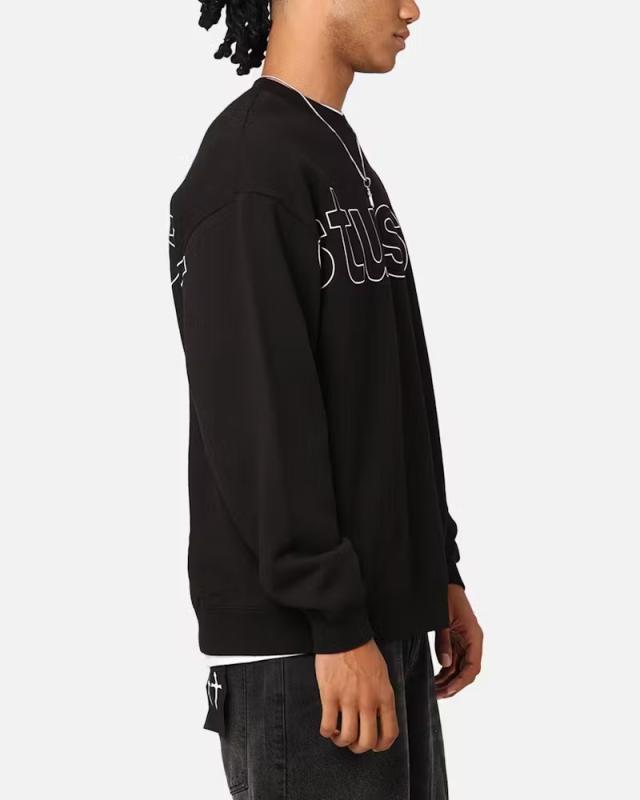Stussy スウェット ステューシー Sport Fleece Crewneck ブラック